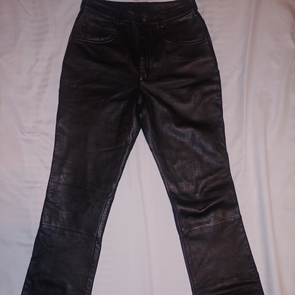 Wilson Maxima Unhemmed Leather Pants